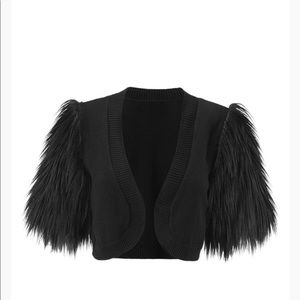Cabi Dressed-Up Fur Shrug